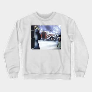 Vintage snowy city Crewneck Sweatshirt